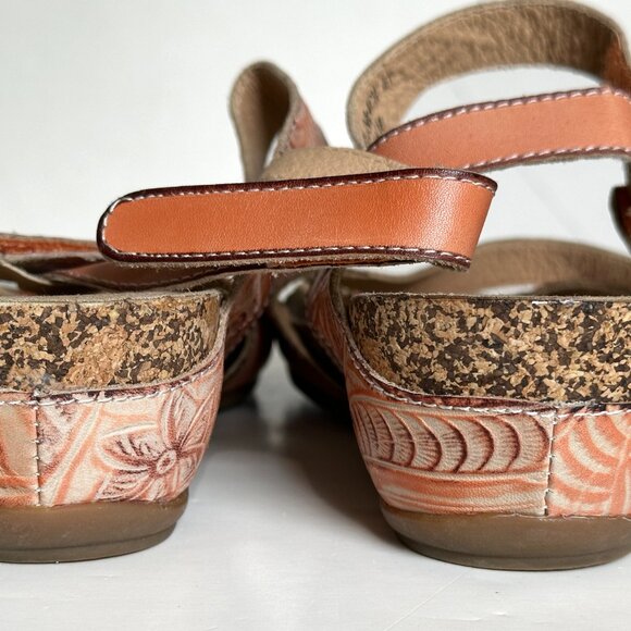L'Artiste By Spring Step Sandals Women's Size US 10 EU 41 Quilana Peach - Picture 6 of 11